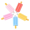 40Pcs 5 Colors Opaque Resin Pendants RESI-CJ0002-99-3