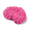 Heart Handmade Crochet Cotton Ornament Accessories AJEW-WH0326-52N-2