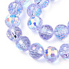 Transparent Electroplate Glass Beads Strands EGLA-N012-001-A01-3