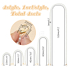 5Pcs 5 Styles ABS Imitation Pearl Round Beaded Bag Chains PURS-AR0001-03-2