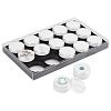 15Pcs Round Acrylic Loose Diamond Storage Box Sets VBOX-WH0005-07-1