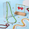 9 Strand 9 Colors Opaque Glass Beads Strands GLAA-TA0002-08-6