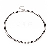 Enamel Wheat Link Chain Necklace NJEW-P220-02P-01-1