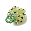 Glass Seed Beaded Pendants PALLOY-GD00003-03-4