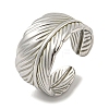 Non-Tarnish 304 Stainless Steel Open Cuff Ring RJEW-C067-15P-1