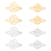 8Pcs 4 Style 201 Stainless Steel Pendants STAS-DC0001-54-1