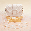 WADORN 2Pcs ABS Plastic Imitation Pearl Beaded Bag Handles FIND-WR0006-62-4