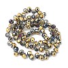 Electroplate Glass Beads Strands EGLA-D030-17Z-4