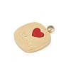 304 Stainless Steel Enamel Charms STAS-I325-056G-2