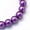 Baking Painted Glass Pearl Bead Strands X-HY-Q003-3mm-37-2