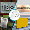 Rectangle 304 Stainless Steel Sheets STAS-WH0044-61B-6