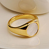 304 Stainless Steel with Natural Shell Finger Rings WGA15AE-01-4