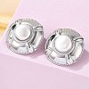 304 Stainless Steel Stud Earrings EJEW-S246-03P-3