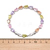 Platinum Tone Brass Micro Pave Cubic Zirconia Tennis Bracelets BJEW-B160-07P-6