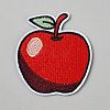 Apple Polyester Embroider Thread Iron on/Sew On Patches PATC-WH0023-62-1