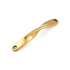Ion Plating(IP) 202 Stainless Steel Twist Connector Charms STAS-Q336-13B-G-2
