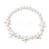 ABS Plastic Imitation Pearl Round Beads Stretch Bracelets BJEW-JB11869-01-2