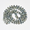 Electroplate Glass Beads Strands EGLA-Q083-8mm-D09-2