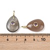 Natural Black Moonstone Pendants G-H322-01G-08-3