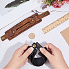 2Pcs 2 Colors Cowhide Cord Wide Cord Bracelets BJEW-CL0001-40-3