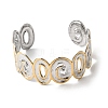 Hammered 304 Stainless Steel Cuff Bangles for Women LS-BJEW-P371-01A-4