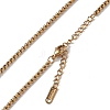 Ion Plating(IP) 304 Stainless Steel Box Chain Necklace for Men Women NJEW-K245-020A-2