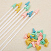 Globleland 60Pcs 2 Style Synthetic Rubber Knitting Needle Point Protectors FIND-GL0001-53-4