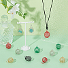 50Pcs 5 Colors Spray Painted Stainless Steel Wire Pendants FIND-PH0027-06-4
