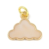 Brass Enamel Pendants KK-B114-17G-02-1