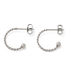 201 Stainless Steel Stud Earring EJEW-C131-06P-4