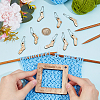 Alloy and  Wooden Sweater Knitting tool AJEW-WH0472-20I-3
