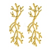 Ion Plating(IP) 304 Stainless Steel Tree Branch Stud Earrings EJEW-D281-32G-1