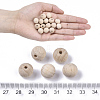 Natural Beech Wood Beads WOOD-T020-01A-4
