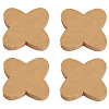 Cross Kraft Paper Chocolate Spacer AJEW-CN0004-83C-1