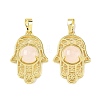 Natural Rose Quartz Pendants G-F786-07G-30-1