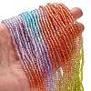 Transparent Painted Glass Beads Strands DGLA-A034-T2mm-A12-2
