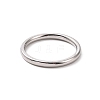 Non-Tarnish 201 Stainless Steel Simple Thin Plain Band Ring for Women RJEW-I089-27P-2