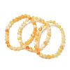6MM Natural Yellow Shell Round Beaded Stretch Bracelets SH-CBACA76-18B-4