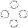 Unicraftale 201 Stainless Steel Spring Gate Rings STAS-UN0010-85P-1