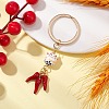 Porcelain & Alloy Enamel Keychain KEYC-JKC01156-05-2