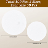 100Pcs 2 Styles Oil Proof Parchment Paper Sheets AJEW-CN0003-67-2