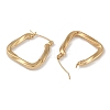 Ion Plating(IP) 201 Stainless Steel Twist Hoop Earrings EJEW-I309-32G-2