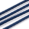 Braided Cowhide Leather Cord NWIR-N005-01M-3mm-3