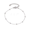 304 Stainless Steel Cable Chains Bracelets BJEW-JB11499-02-2