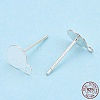 925 Sterling Silver Stud Earring Settings STER-T005-02A-5
