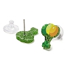 Saint Patrick's Day Theme Acrylic & 304 Stainless Steel Stud Earring for Women Men LS-EJEW-H112-01B-2