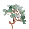 Natural Gemstone Chips and Natural Green Aventurine Pedestal Display Decorations G-PW0004-24B-3