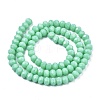 Opaque Solid Color Glass Beads Strands X-EGLA-A034-P6mm-D14-2