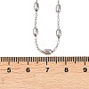 Brass Oval Ball Chain Necklaces for Men Women NJEW-L012-03P-5