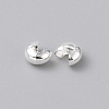 Brass Crimp Beads Covers KK-WH20001-06A-S-2